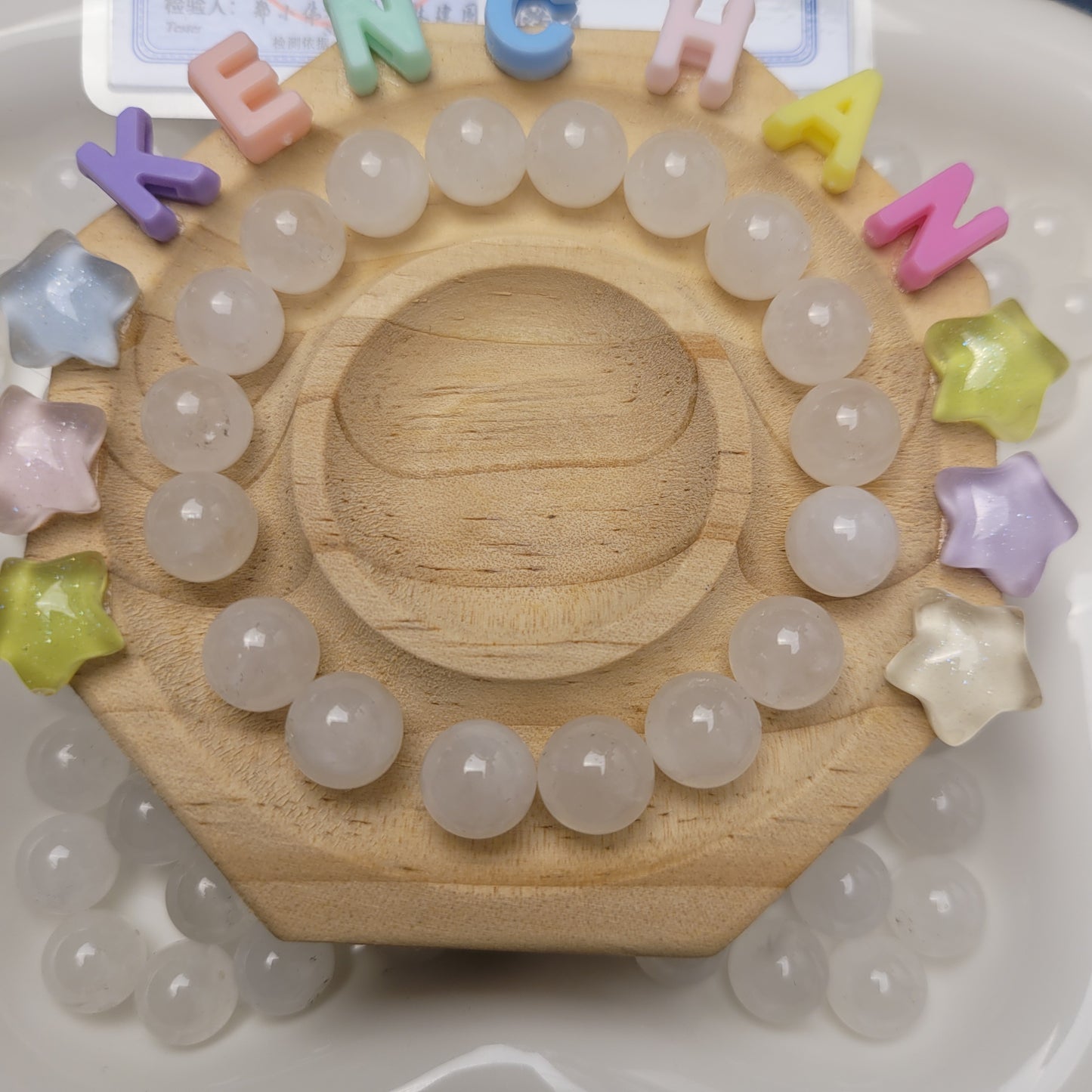 おすすめT018 天然7Aホワイトファントムクォーツ 認証書付き(サイズ10mm)めっちゃお得