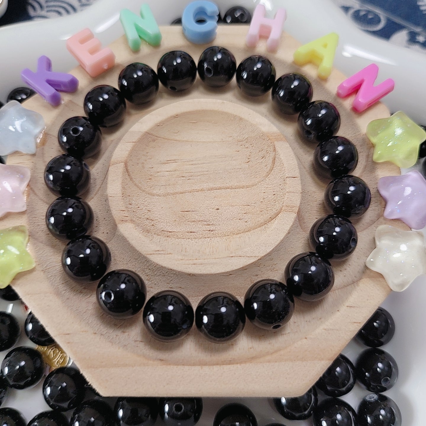 おすすめ: 天然黒瑪瑙(くろめのう)(10mm)T005めっちゃお得!!!
