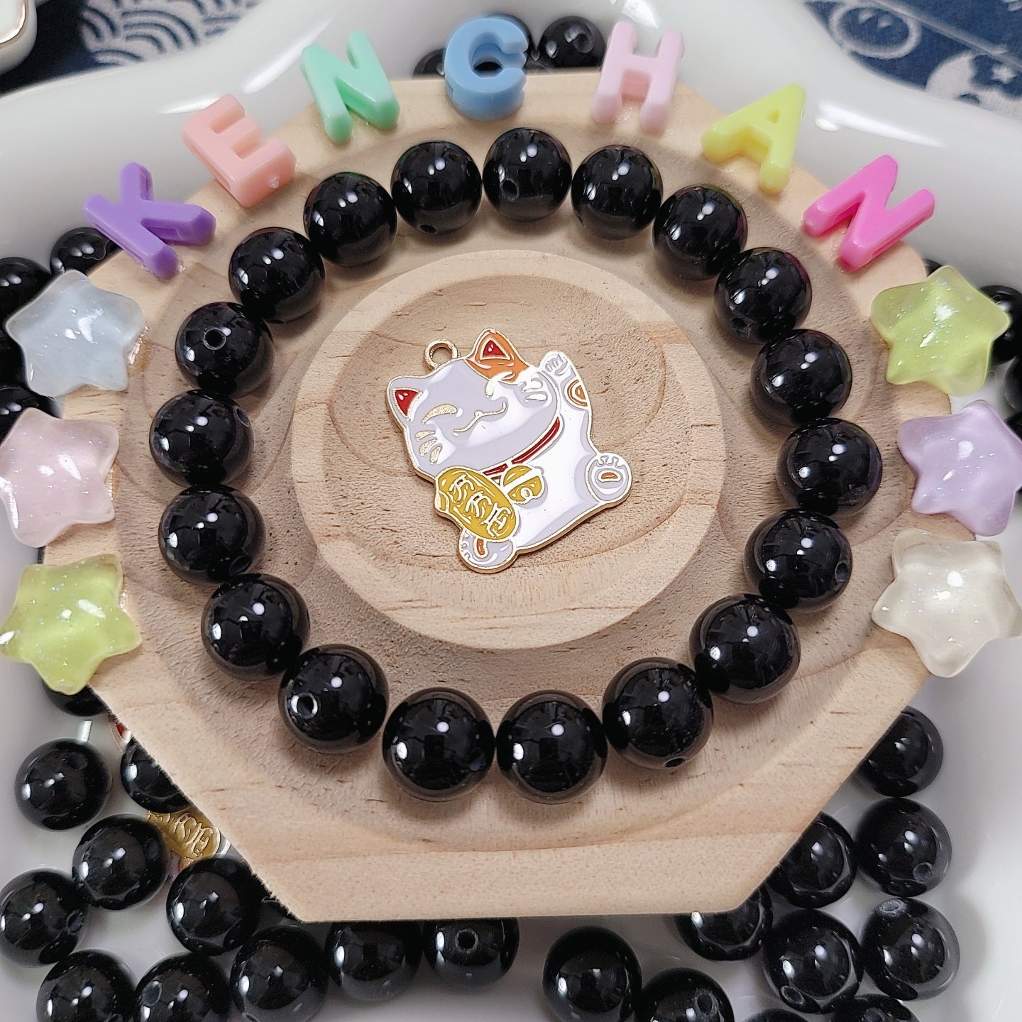 おすすめ: 天然黒瑪瑙(くろめのう)(10mm)T005めっちゃお得!!!