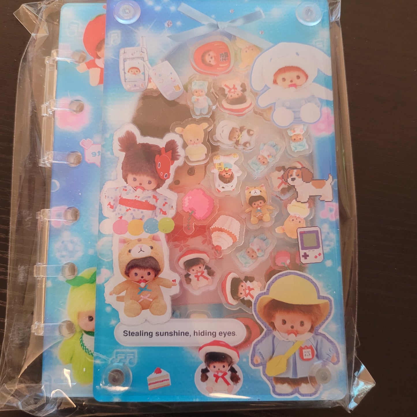 S009 2/9新作 シャカシャカノート A7サイズ モンチッチベビー めっちゃくちゃ可愛い