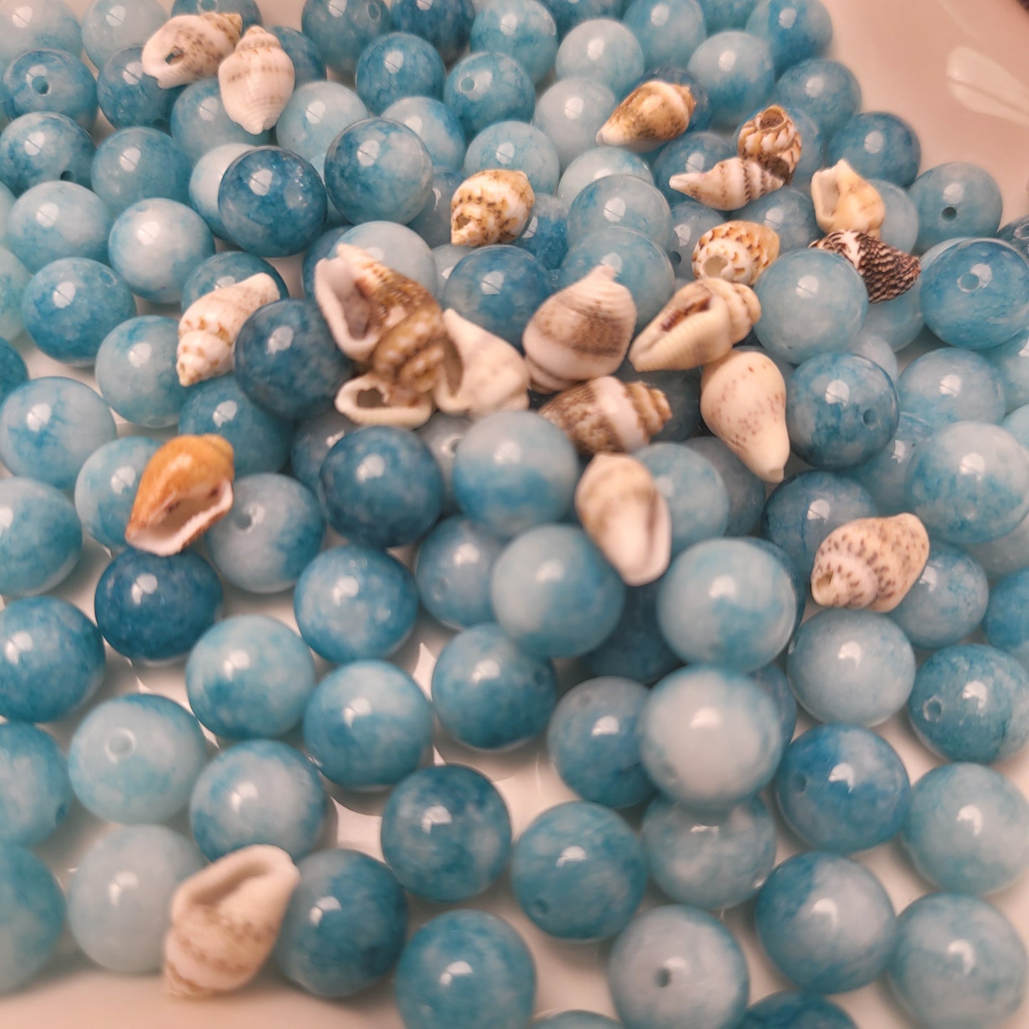 おすすめ：T017　天然ラリマー（サイズ１０ｍｍ）高品質天然石　めっちゃお得