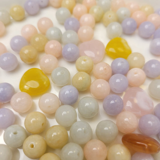 おすすめ：T016　モルガナイト（サイズ１０ｍｍ）高品質天然石　めっちゃお得