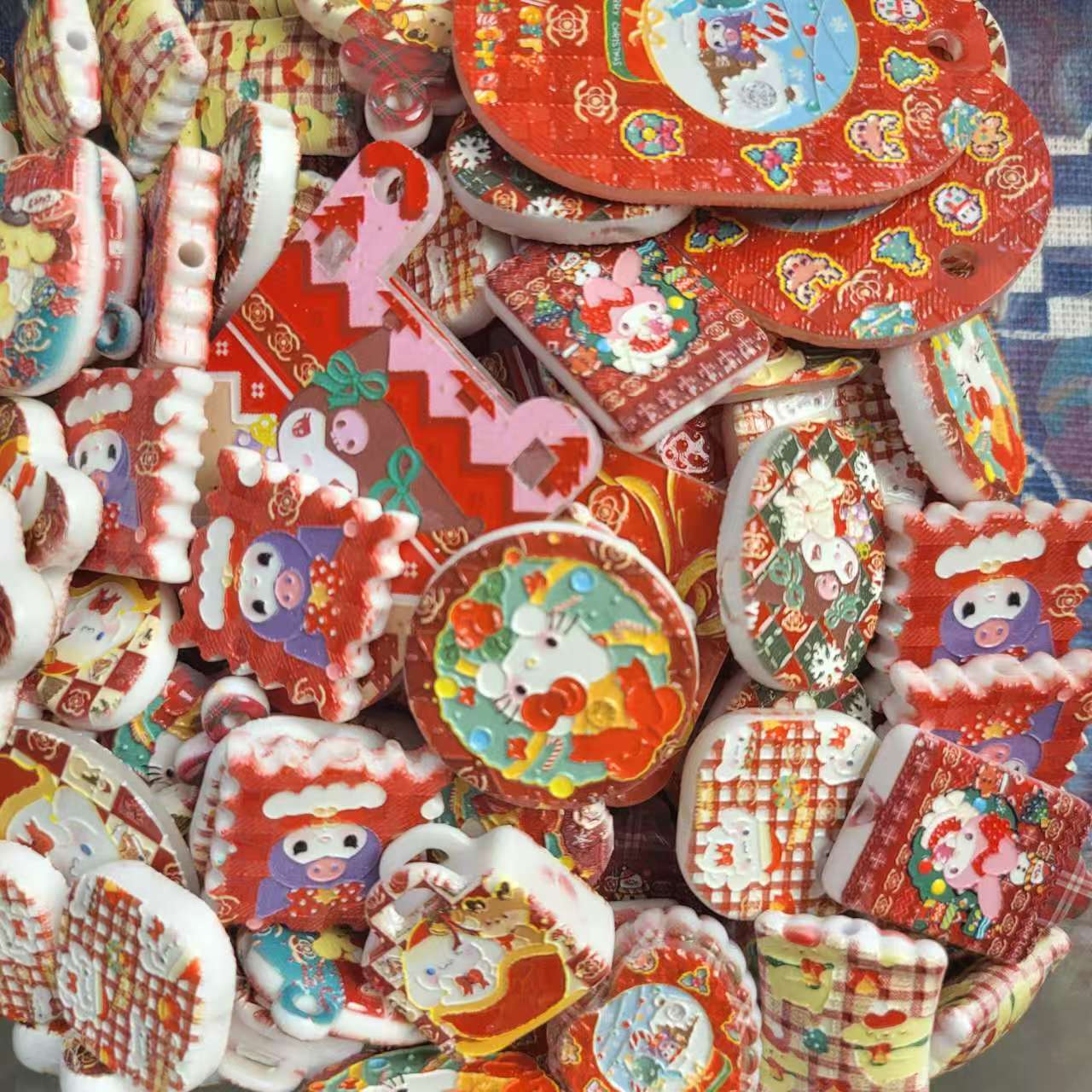 R049 新作！！！レリーフ　浮き彫り「メリーリオファミリー｡♥｡･ﾟ♡ﾟ･｡♥｡･ﾟ♡ﾟ･｡♥｡」　めっちゃ可愛い！！！