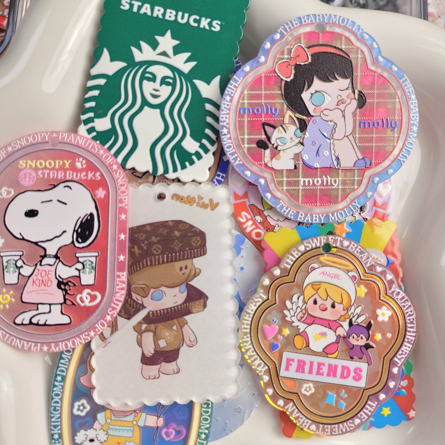 Ｒ777　めっちゃくちゃ可愛いアクリルプレート　ミックス（8枚　ランダム）