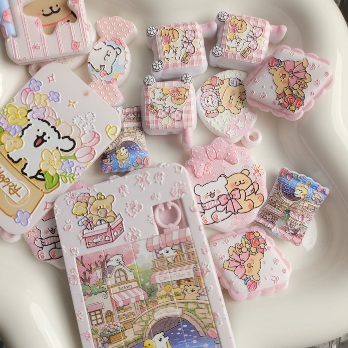 R076「 10/28新作！！！」オーダーメイド　浮き彫り「人気」「ハッピーランド｡♥｡･ﾟ♡ﾟ･｡♥｡･ﾟ♡ﾟ･｡♥｡」