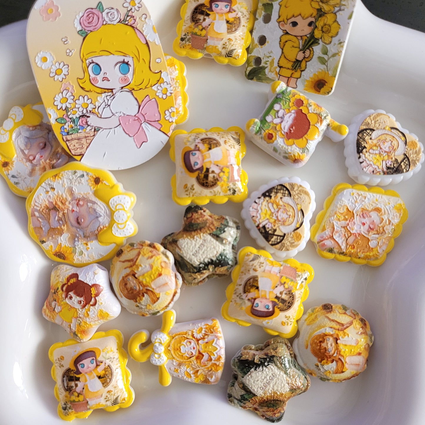 R079「 11/1新作！！！」オーダーメイド　浮き彫り「人気」「ひまわりガーデン｡♥｡･ﾟ♡ﾟ･｡♥｡･ﾟ♡ﾟ･｡♥｡」