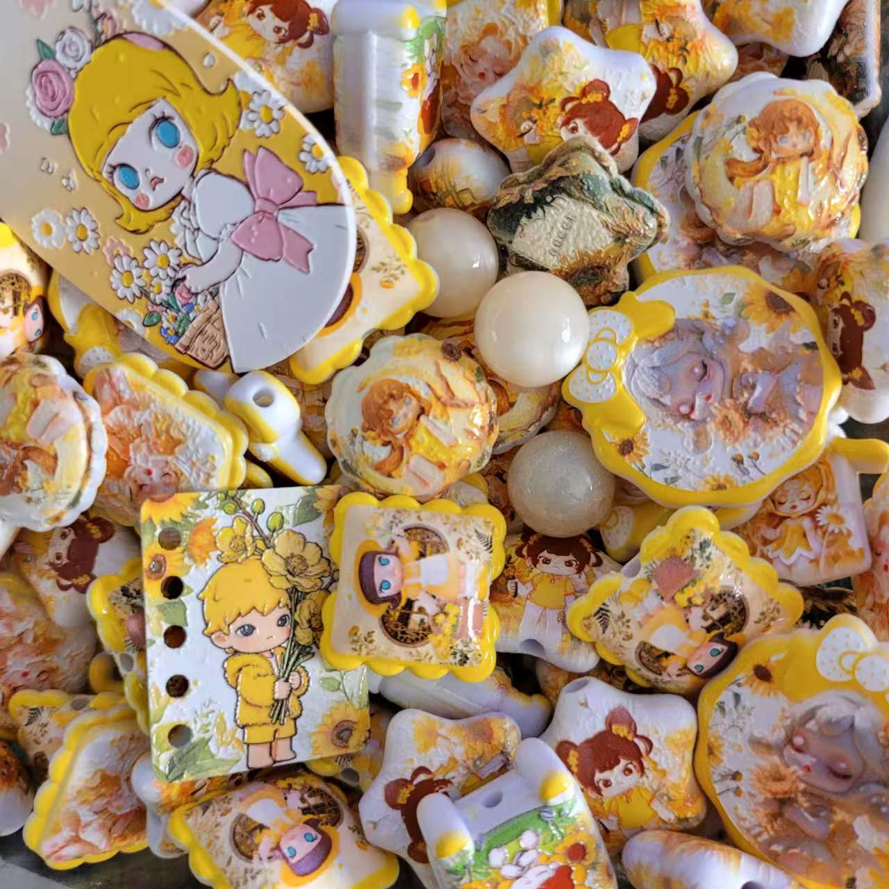 R079「 11/1新作！！！」オーダーメイド　浮き彫り「人気」「ひまわりガーデン｡♥｡･ﾟ♡ﾟ･｡♥｡･ﾟ♡ﾟ･｡♥｡」