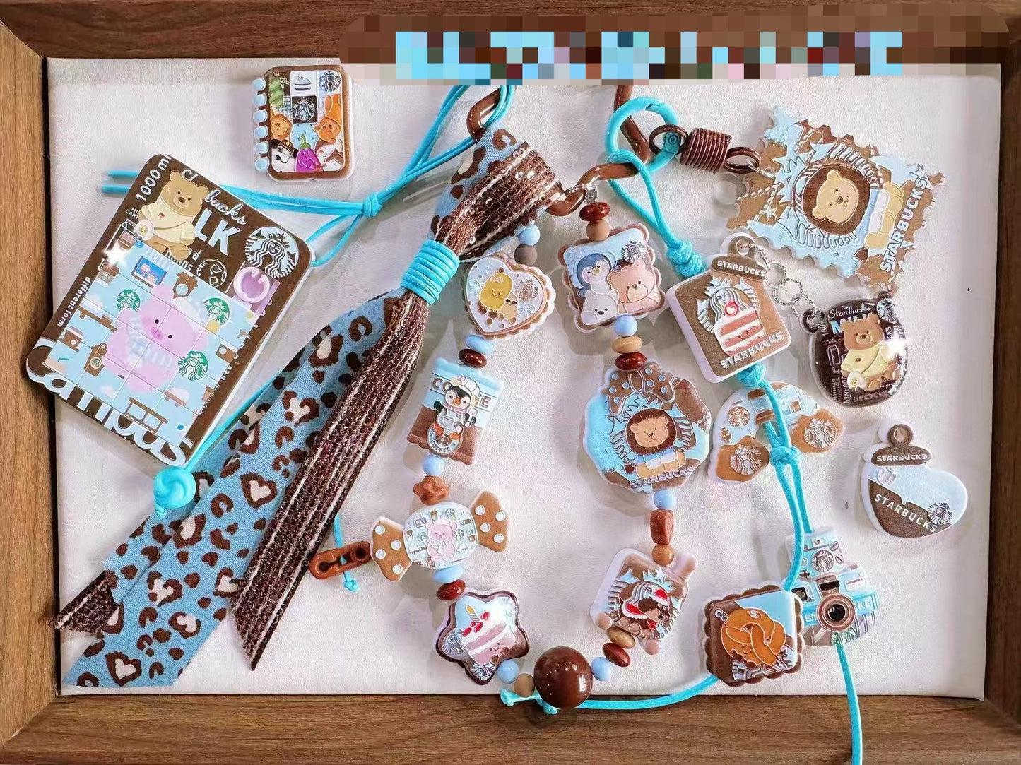 R090「 11/13再販中！！！」オーダーメイド　浮き彫り「人気」「くまちゃんスタバ｡♥｡･ﾟ♡ﾟ･｡♥｡･ﾟ♡ﾟ･｡♥｡」