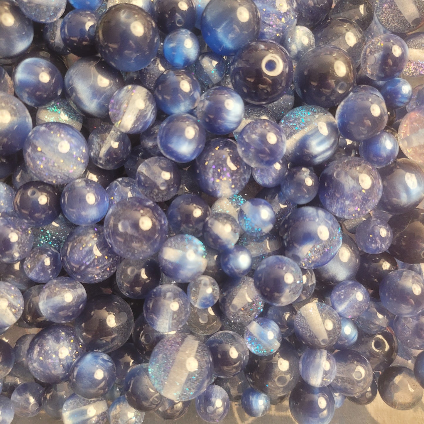 R112「11/25新作」人気超キラキラ！！！綺麗なオーロラビーズミックス　単色　１００ｍｌお得