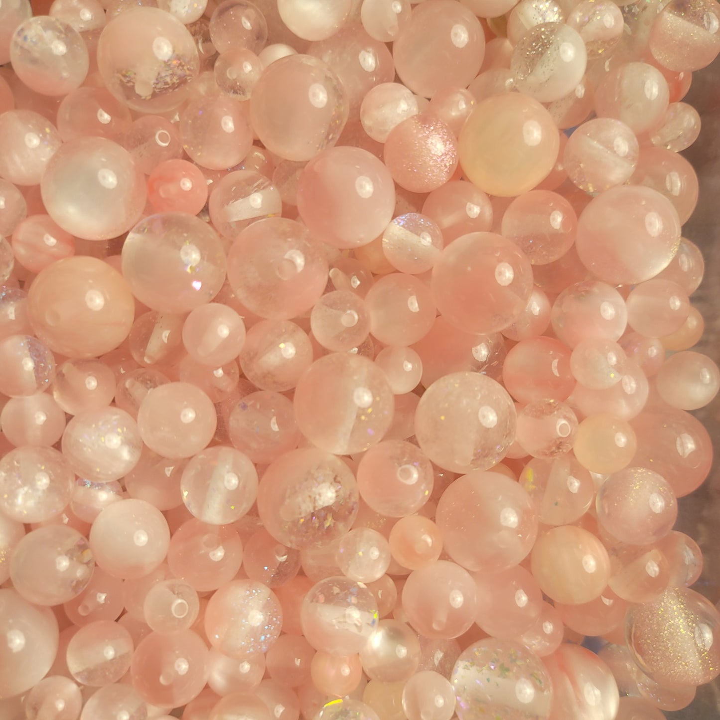 R112「11/25新作」人気超キラキラ！！！綺麗なオーロラビーズミックス　単色　１００ｍｌお得