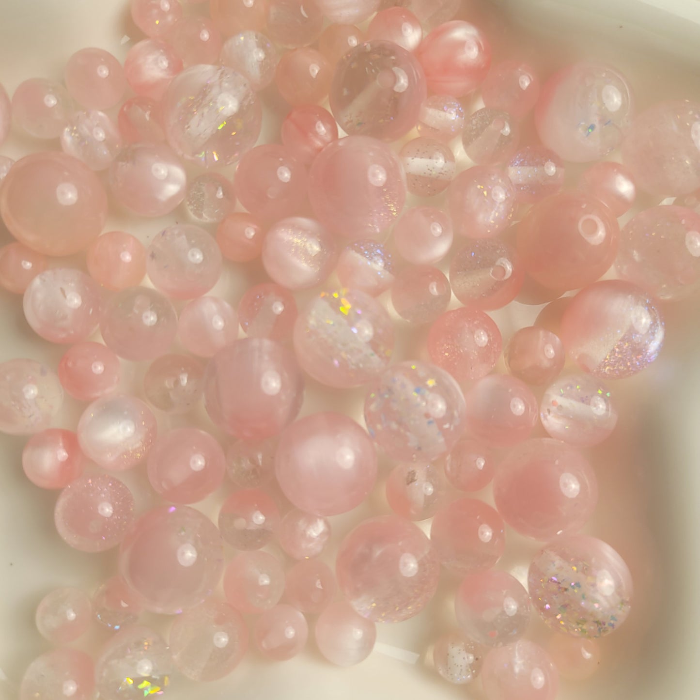 R112「11/25新作」人気超キラキラ！！！綺麗なオーロラビーズミックス　単色　１００ｍｌお得