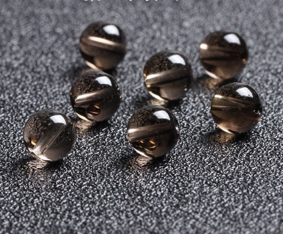 おすすめ：「11/30再販中」高品質７Aスモーキークォーツ（10ｍｍ）T003　天然茶水晶　めっちゃお得！！