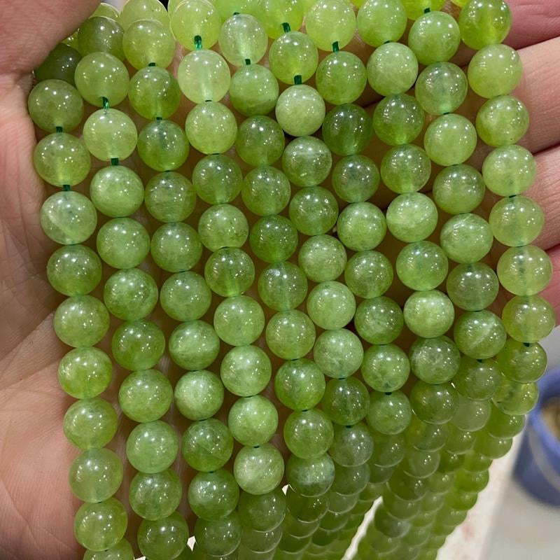 T027　「12/04新作」　オリーブクリスタル　10ｍｍ