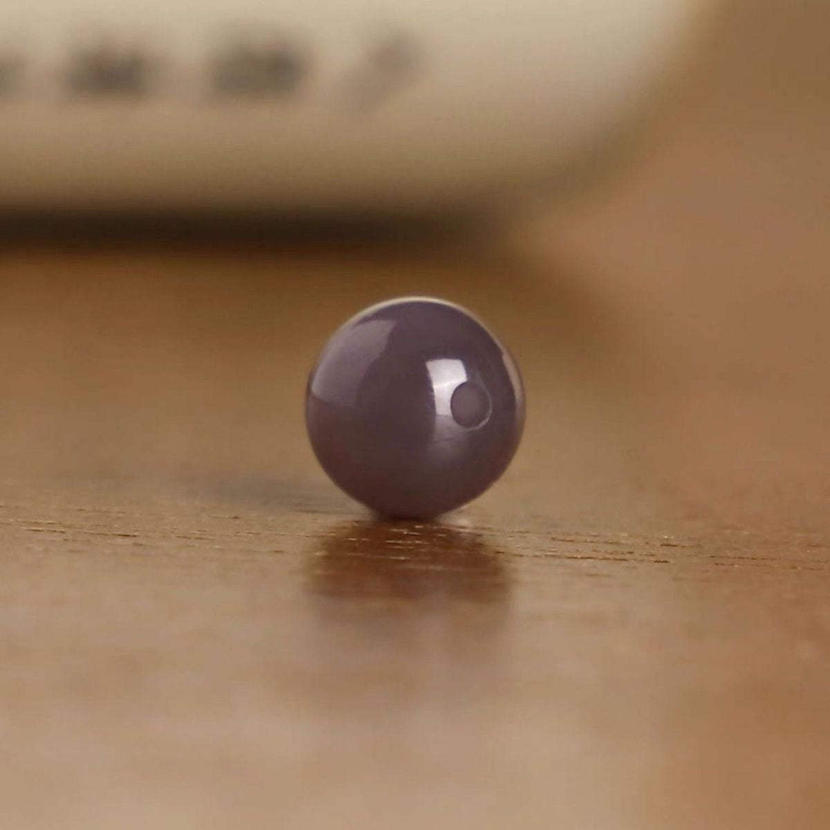 G098 12/12新作　ガラスビーズ　灰紫　50ｍｌから　セール