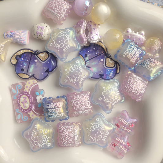 R212「01/17新作」めっちゃ人気「超可愛い、人気商品、UVライトで夜光　ユニコンKITTY｡♥｡･ﾟ♡ﾟ･｡♥｡･ﾟ♡ﾟ･｡♥｡」