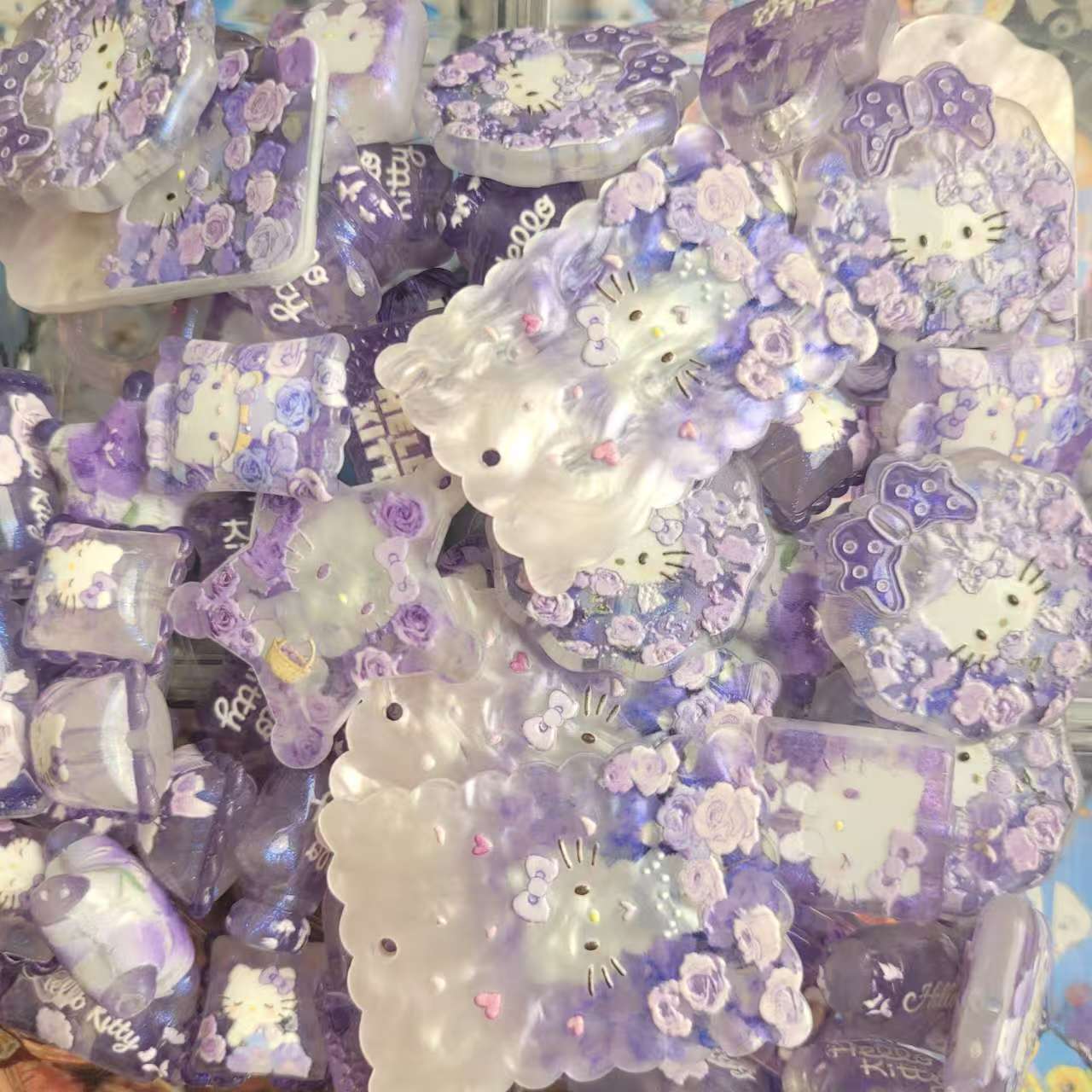 R213「01/20新作」めっちゃ人気「超可愛い、人気商品、UVライトで夜光　ロマンスKITTY｡♥｡･ﾟ♡ﾟ･｡♥｡･ﾟ♡ﾟ･｡♥｡」