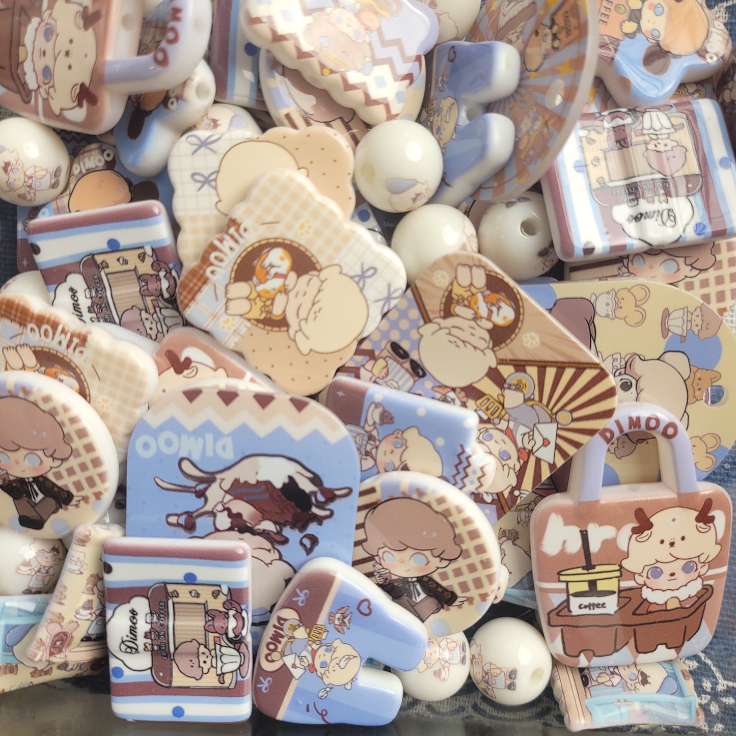 R223「01/27再販中」めっちゃ人気「超可愛い、人気商品　DIMOO ミルクティー｡♥｡･ﾟ♡ﾟ･｡♥｡･ﾟ♡ﾟ･｡♥｡」