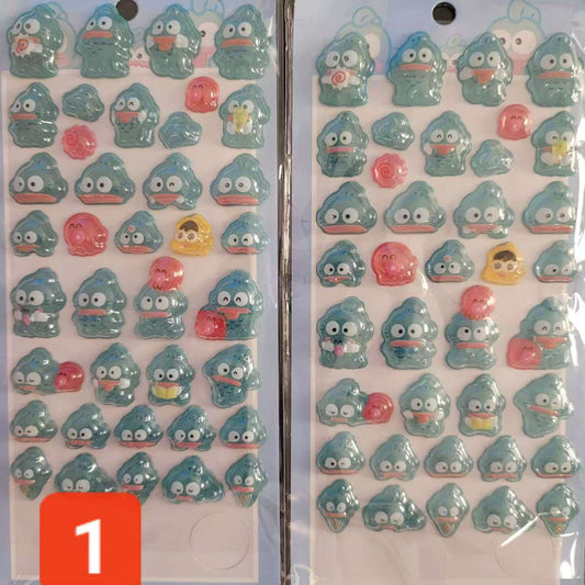 S003　可愛いシール（ボンボンドロップ）　六種類　三枚セット