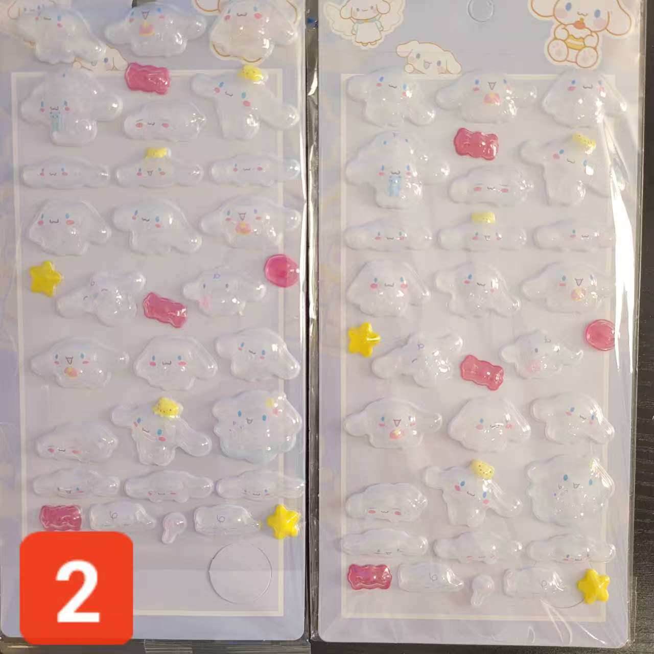 S003　可愛いシール（ボンボンドロップ）　六種類　三枚セット