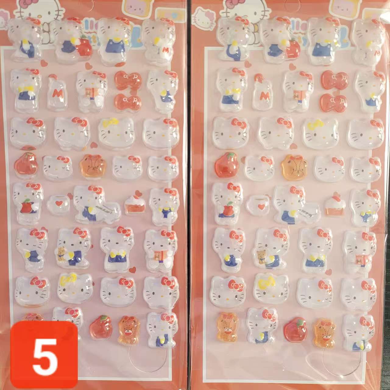 S003　可愛いシール（ボンボンドロップ）　六種類　三枚セット