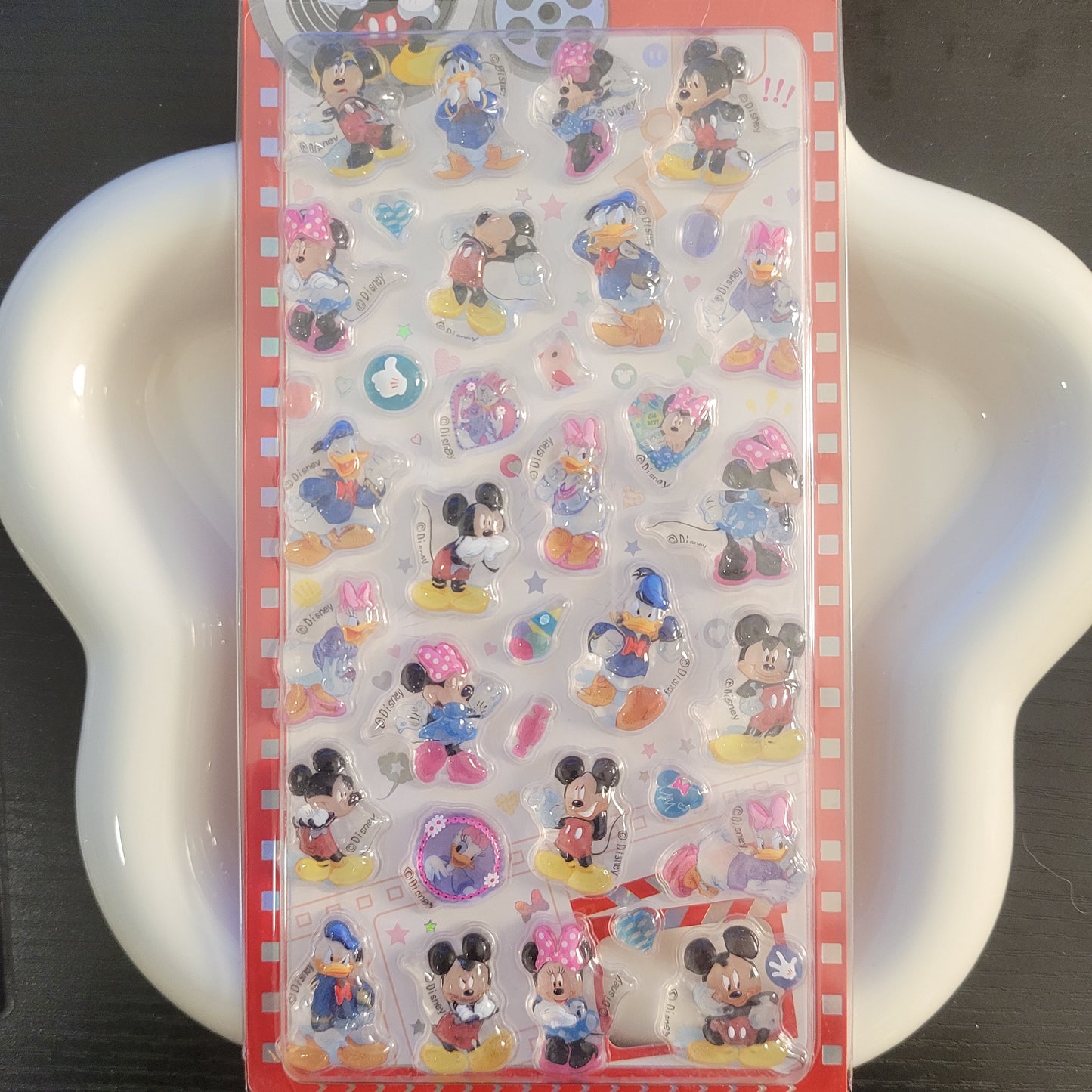 S004 ミッキーシール　可愛い　ポンポンドロップ