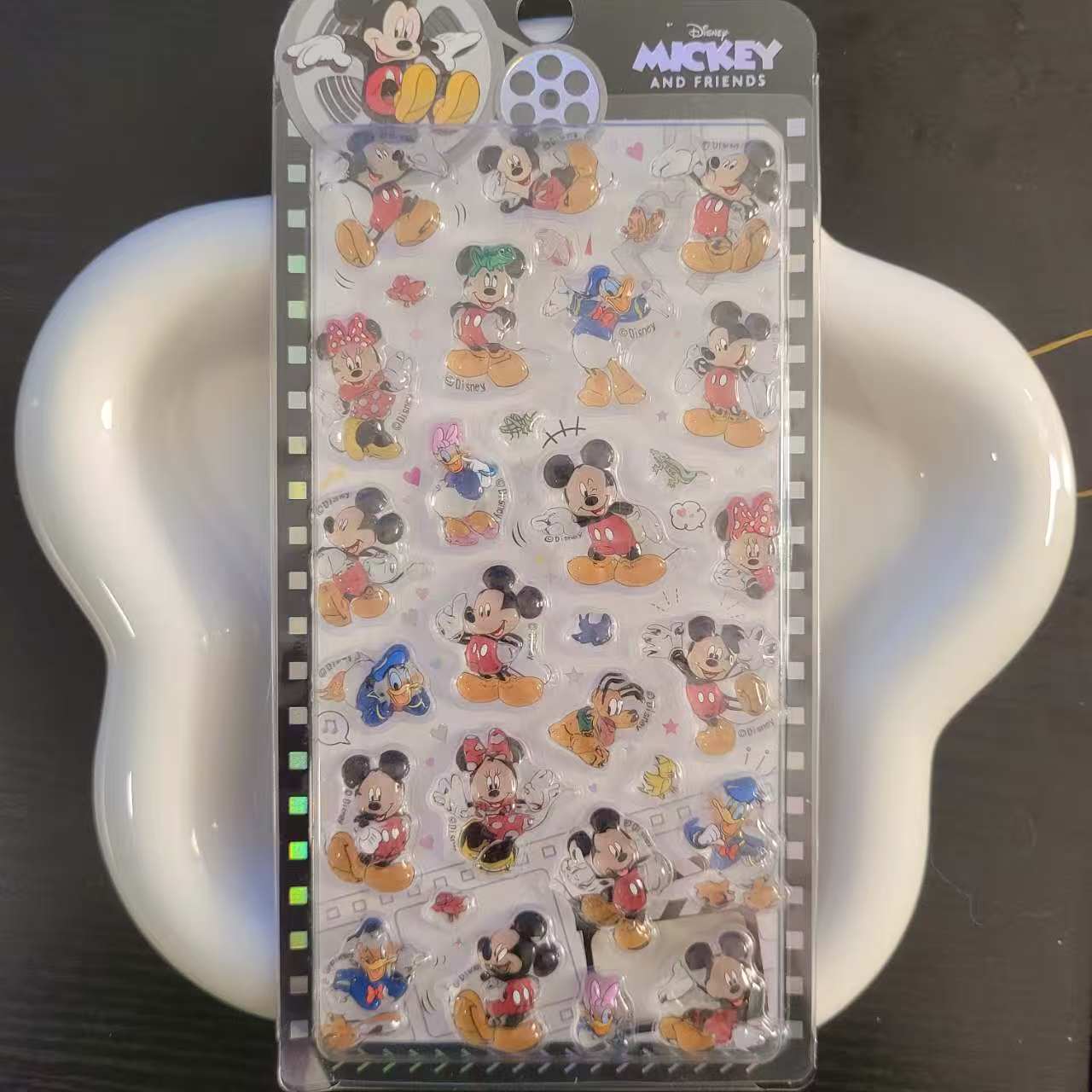 S004 ミッキーシール　可愛い　ポンポンドロップ