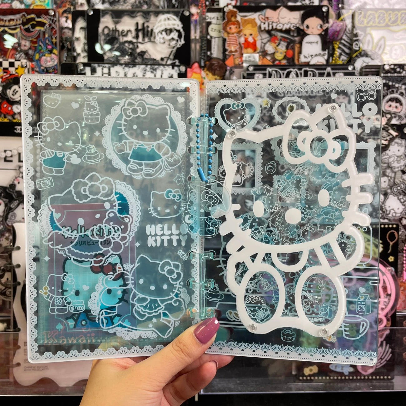 S006 2/7新作　シャカシャカノート　A６サイズ　MチョコブブとアイスKitty　めっちゃくちゃ可愛い