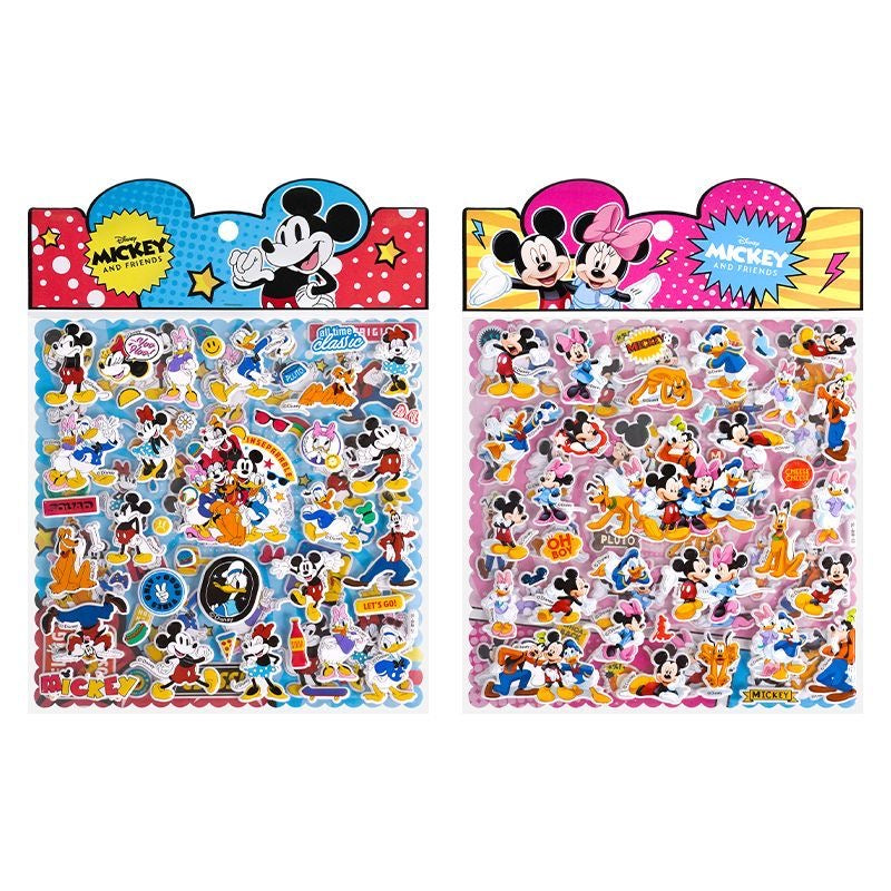 S008 2/7新作　MIckeyシール　大きな４枚セット　めっちゃくちゃ可愛い