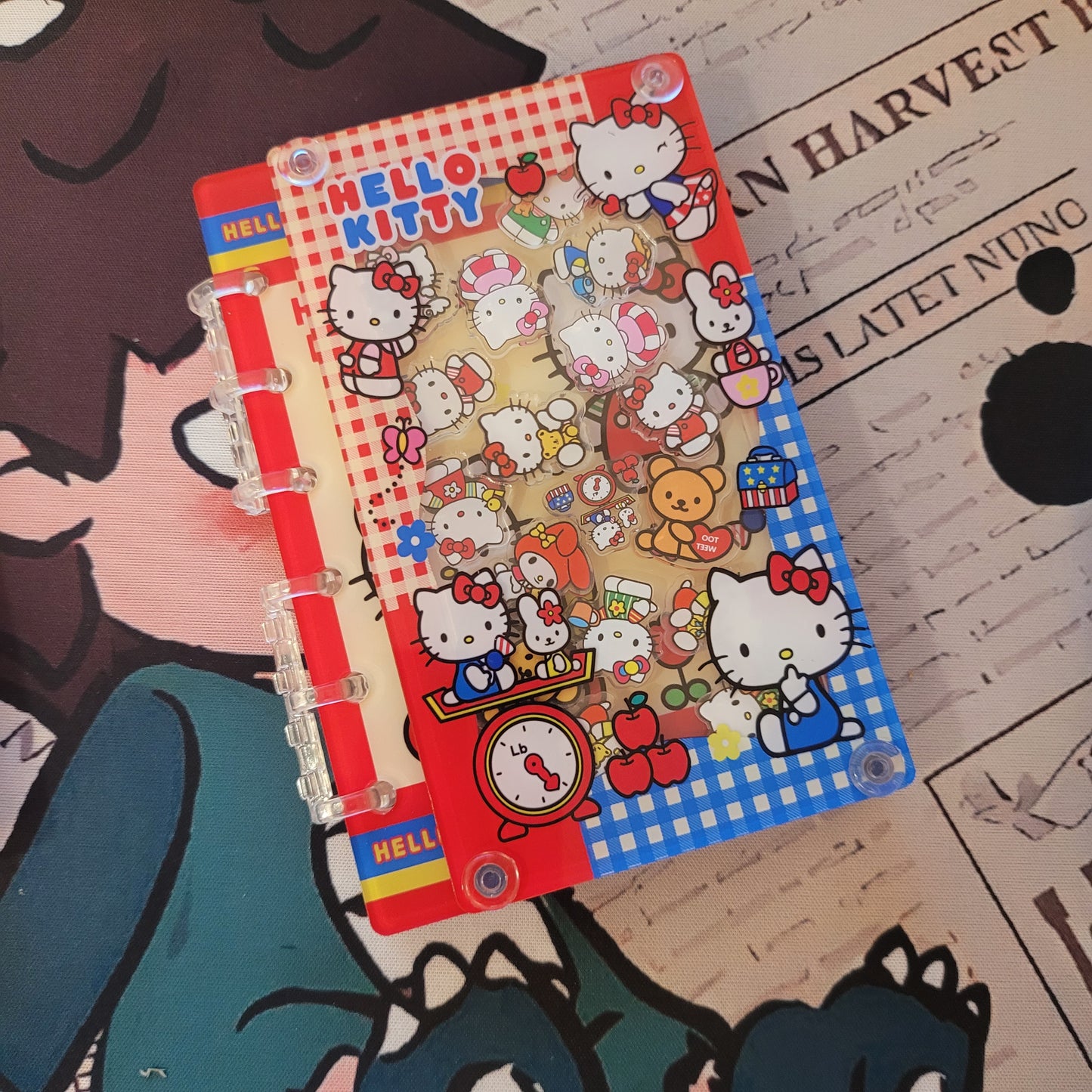 S010 2/11新作　シャカシャカノート　A7サイズ　プーさん、kitty、ちいかわ　めっちゃくちゃ可愛い