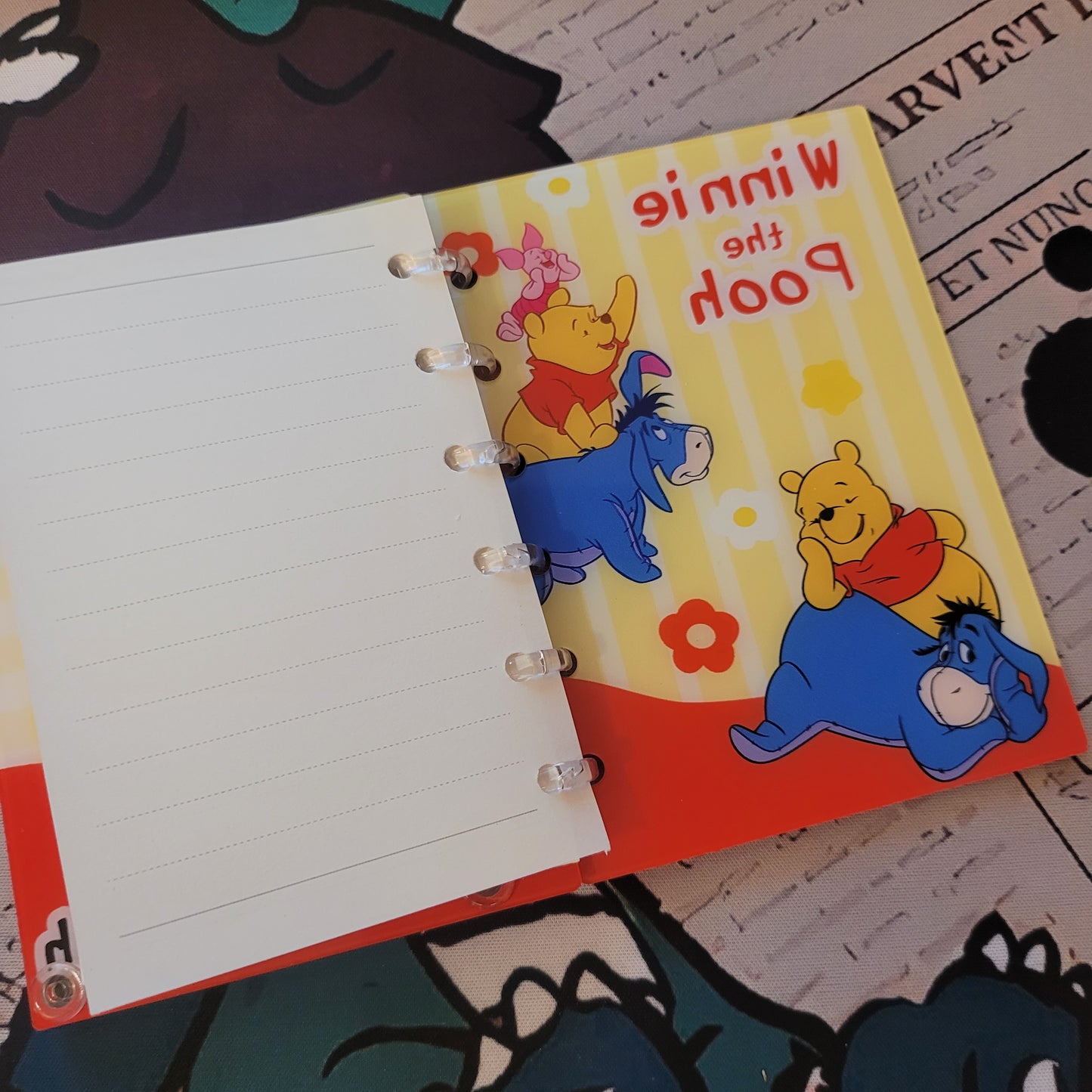 S010 2/11新作　シャカシャカノート　A7サイズ　プーさん、kitty、ちいかわ　めっちゃくちゃ可愛い