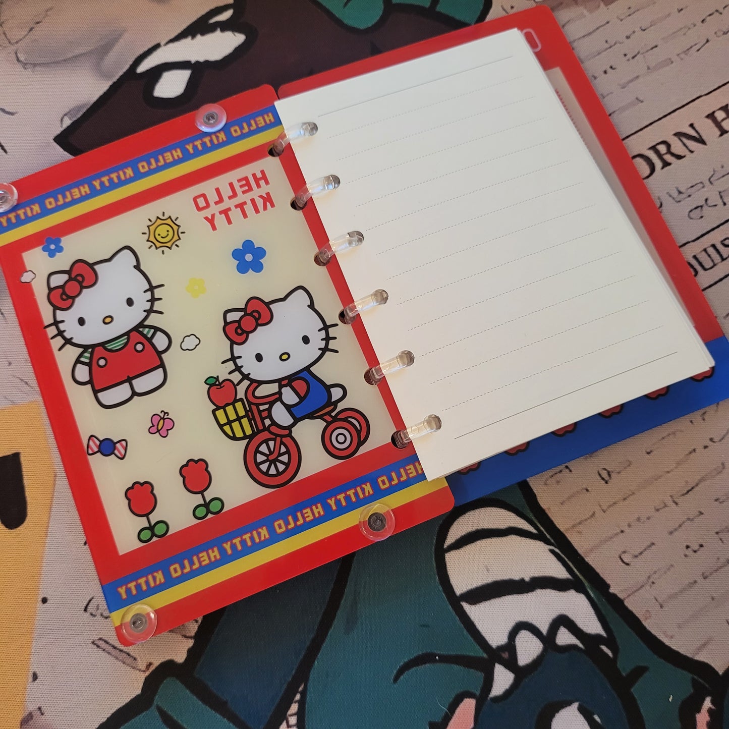 S010 2/11新作　シャカシャカノート　A7サイズ　プーさん、kitty、ちいかわ　めっちゃくちゃ可愛い