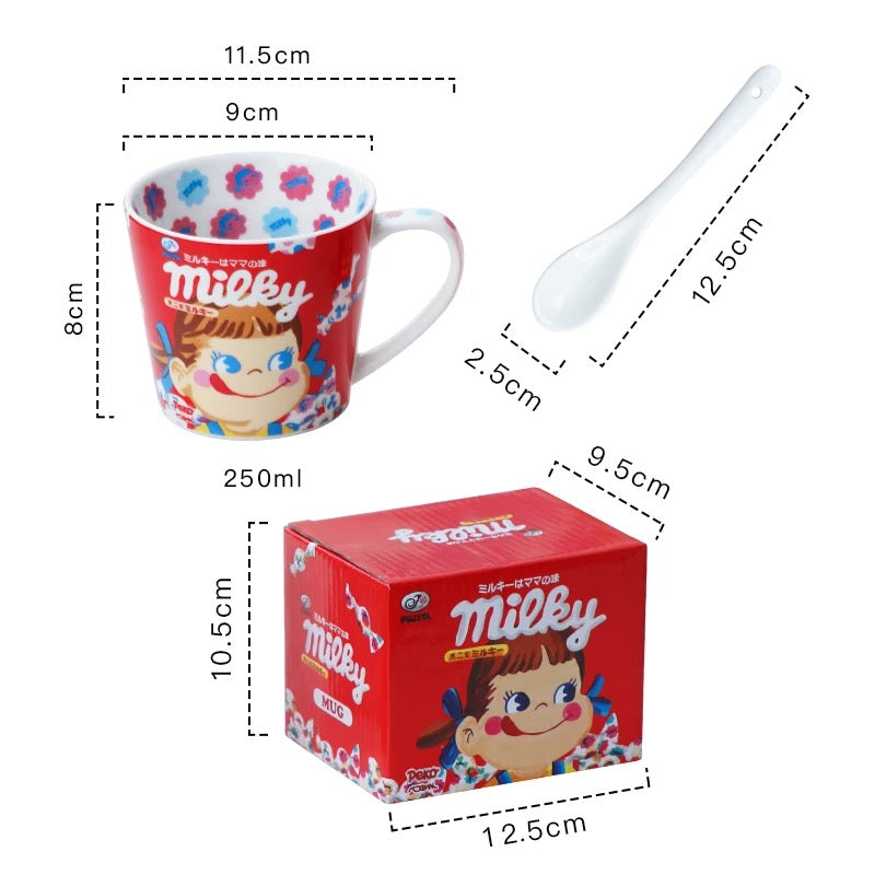 S017　ペコちゃん　マグカップ　ミルキー　めっちゃくちゃ可愛い