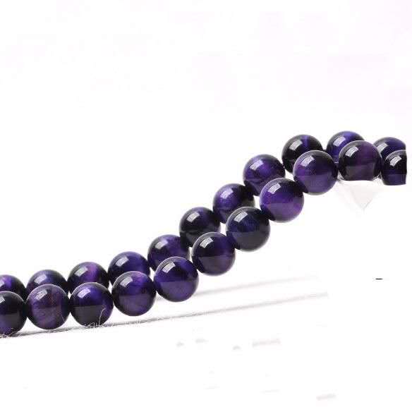 T031　天然石　7Ａランク高級パープルタイガーアイ　10ｍｍ　156粒